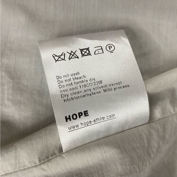 Hope by Ringstrand Söderberg Longline Cotton Blazer Trench Fine Coat Navy Medium - Picture 12 of 13